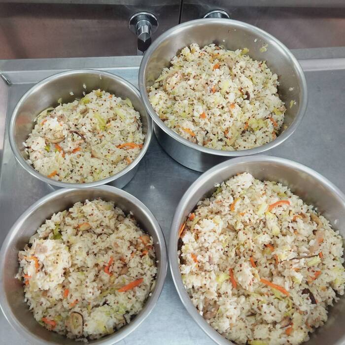 午點：香菇高麗菜紅藜飯