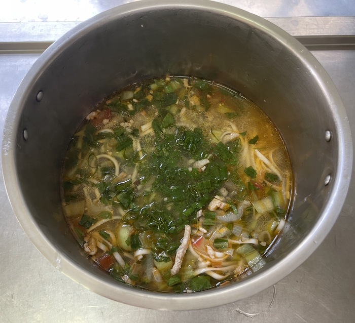 早點：蕃茄肉絲湯麵