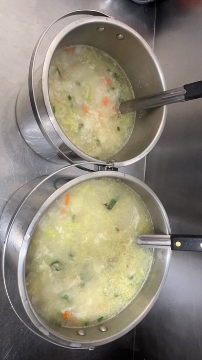 早點：蔬菜鹹粥