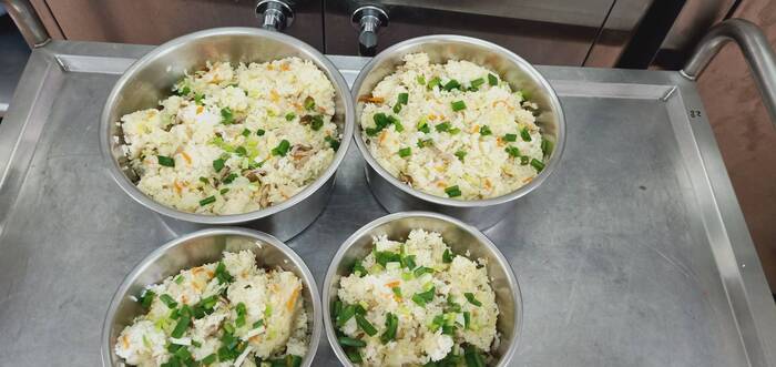 午點：香菇高麗菜糙米飯