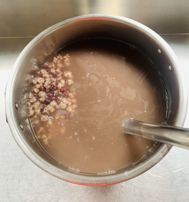 午點：紅豆麥片粥