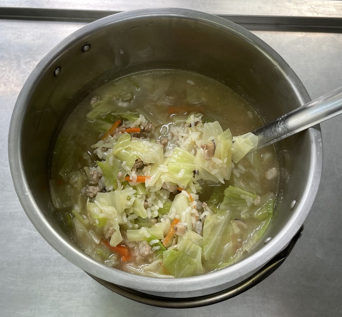早點：蔬菜鮮肉粥113/07/30