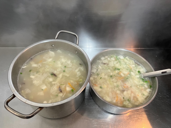 早點：蔬菜鹹粥