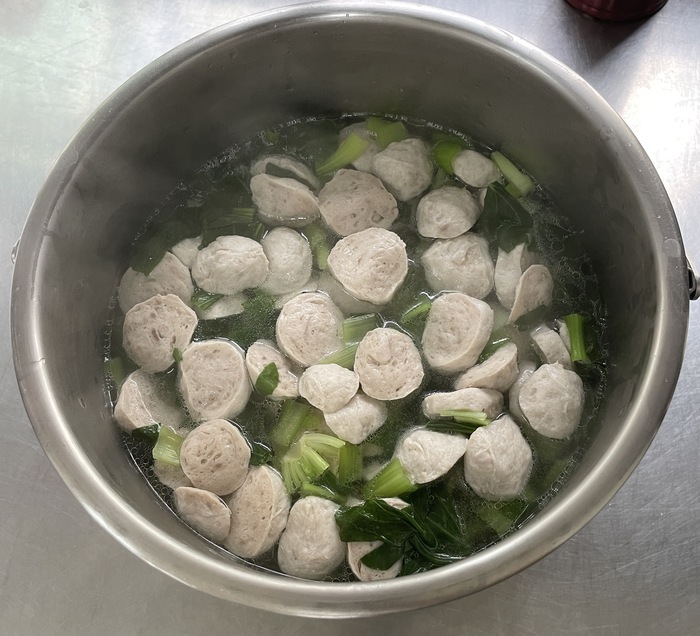早點：青菜貢丸湯2025/08/05