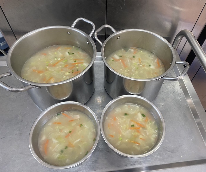 早點：蔬菜鹹粥