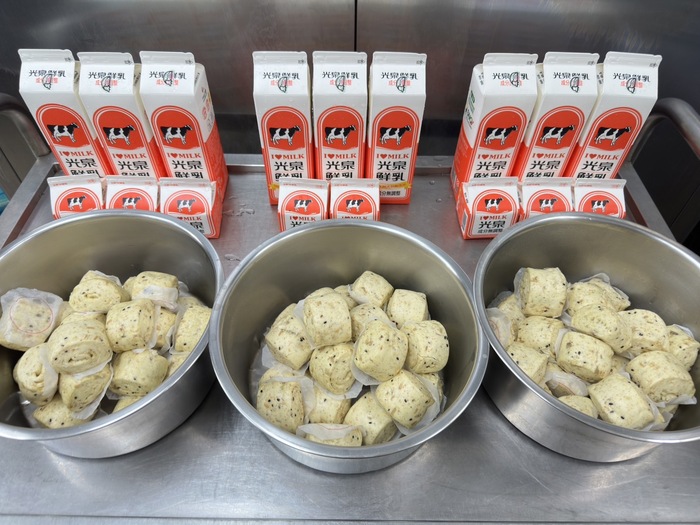 早點：雜糧饅頭+鮮奶2024/10/7