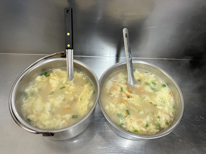 早點：小魚雞蛋粥