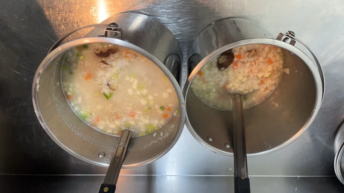 早點：竹筍鹹粥