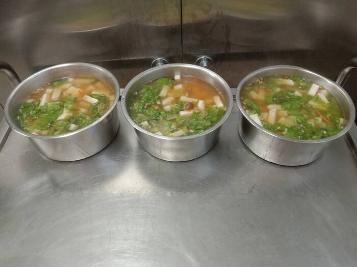 午點：蔥酥芋頭糕湯
