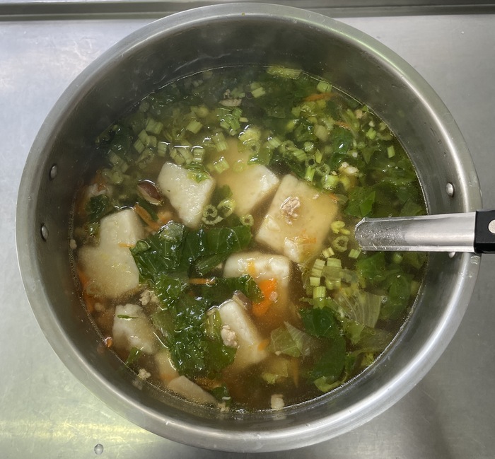 早點：蔥酥芋頭糕湯