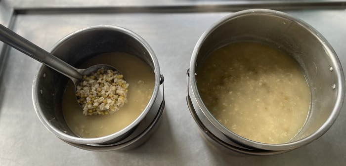 午點：綠豆麥片粥