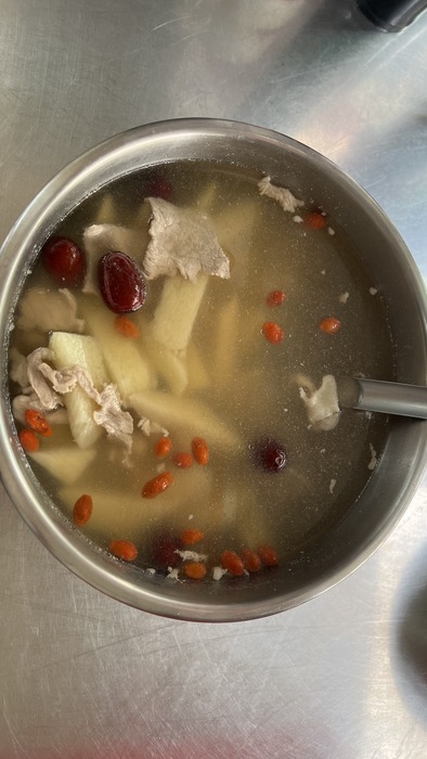 早點：養生山藥肉片湯