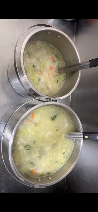 早點：蔬菜鹹粥