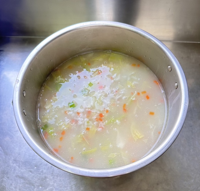 早點：蔬菜鹹粥
