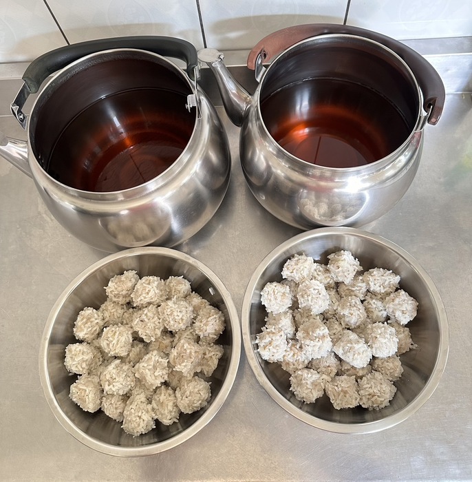 午點：珍珠丸子+大麥飲