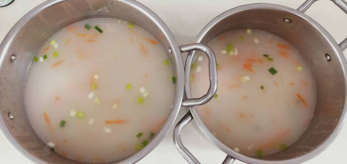 早點：糙米排骨粥