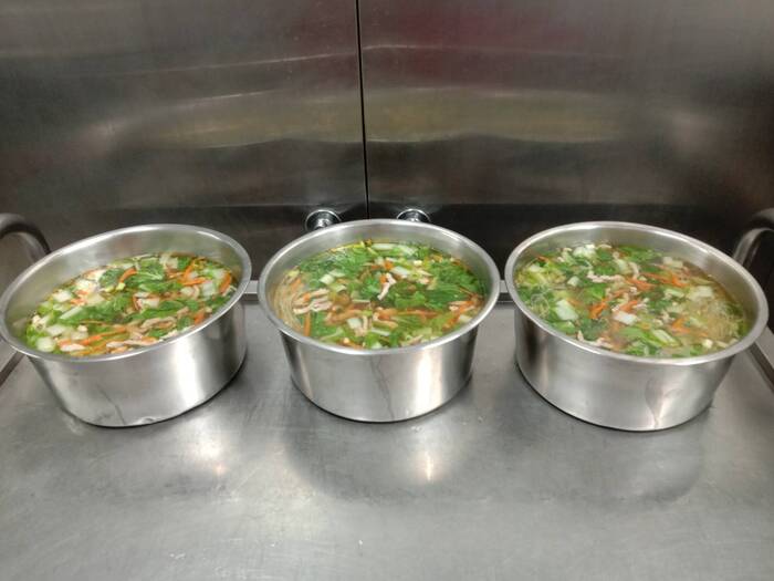 午點：肉絲冬粉湯