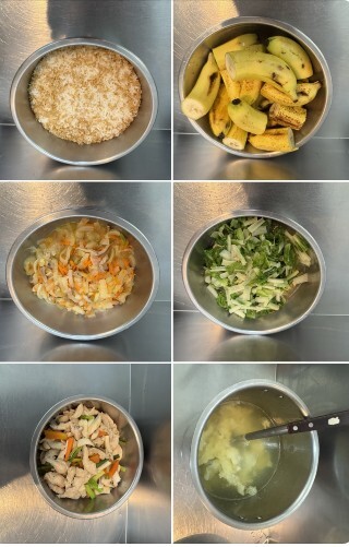 午餐：(營養糙米飯)	、鮑菇雞柳、洋蔥燜肉絲、季節時蔬、蛋花湯、四季水果  午點：傳統豆花